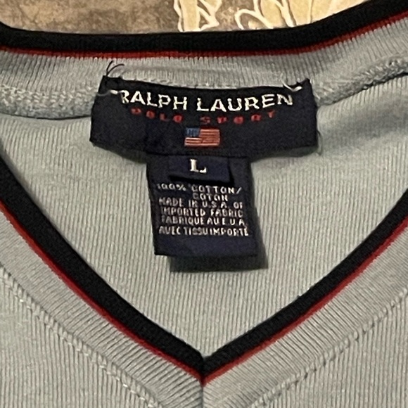 Vintage Polo Sport Ralph Lauren Large crest Vest Women Large - Picture 4 of 4